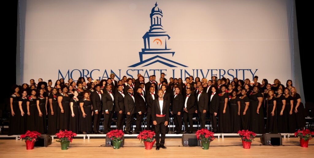 Morgan State University Choir during a public performance