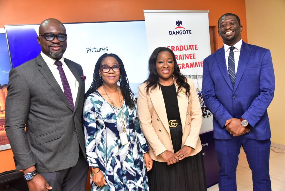 Dangote Graduate Trainees, at the Dangote Graduate Trainee Induction/inauguration Programme, held in Lagos on Monday, September 18, 2023